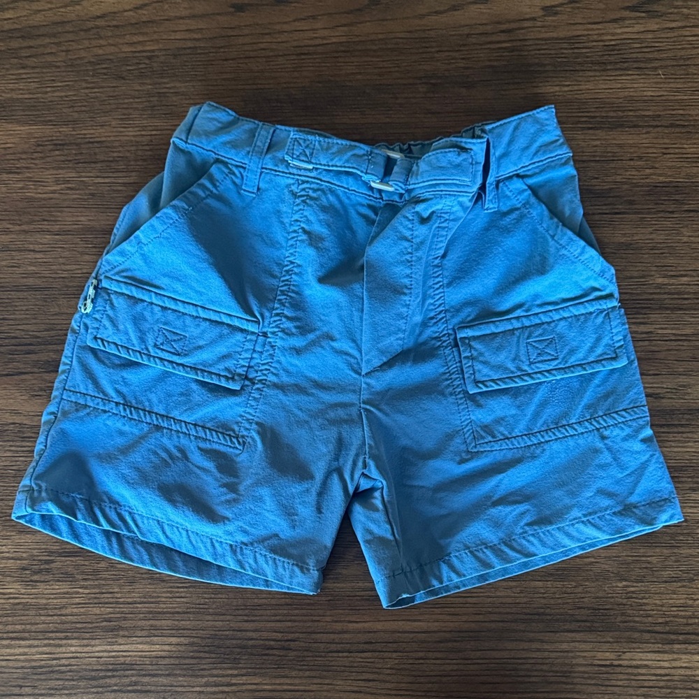 Men's Teal Blue Cargo Shorts with Multiple Pockets
